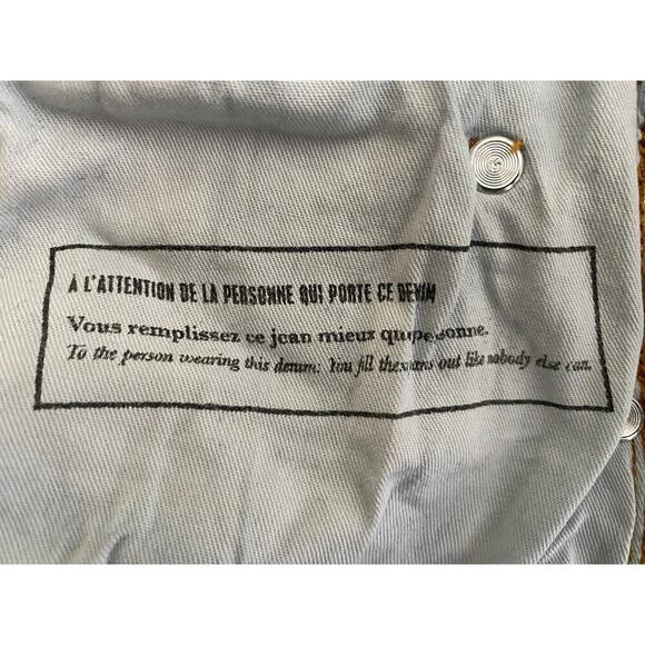 Women's Sezane Denim High Rise Mom Jeans Cotton Stretch Medium Wash French 32 - Picture 8 of 10